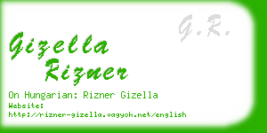 gizella rizner business card